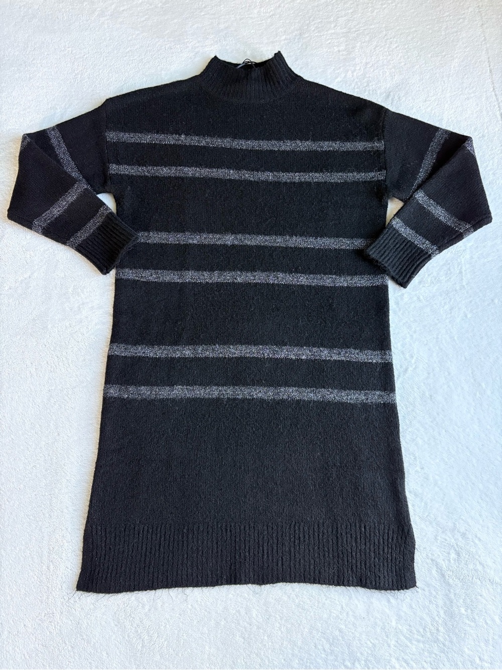 Grace + Karma Striped Mock Neck Sweater Dress (Size S) - NWT